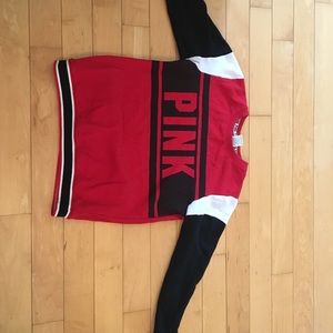 Pink long sleeve sweatshirt